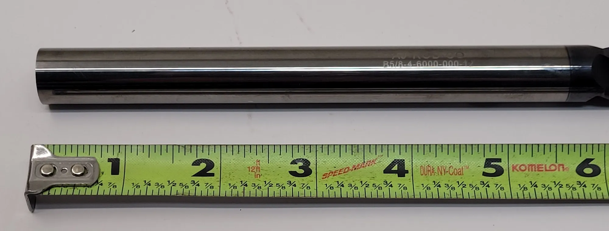 AJ ROD CO. B5/8-4-6000-000-12 INDEXABLE END MILL 5/8IN X 12IN OAL, 4 FLUTE, SPIRAL SHANK - undefined