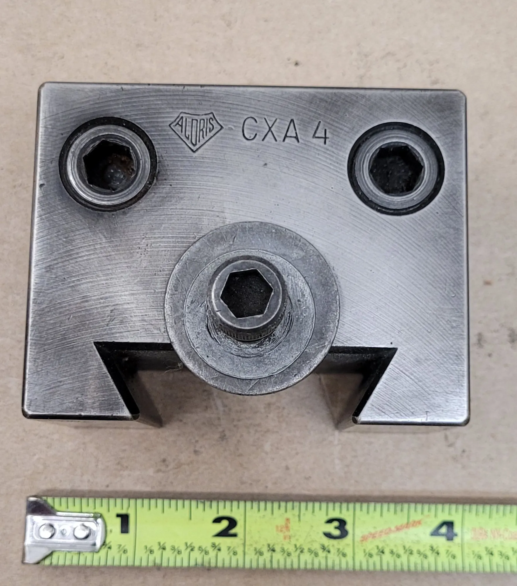 ALORIS CXA 4 BORING BAR HOLDER, 13-18" SWING, 1" OR 3/4" BAR CAPACITY, 1.0000" CENTER HEIGHT - undefined