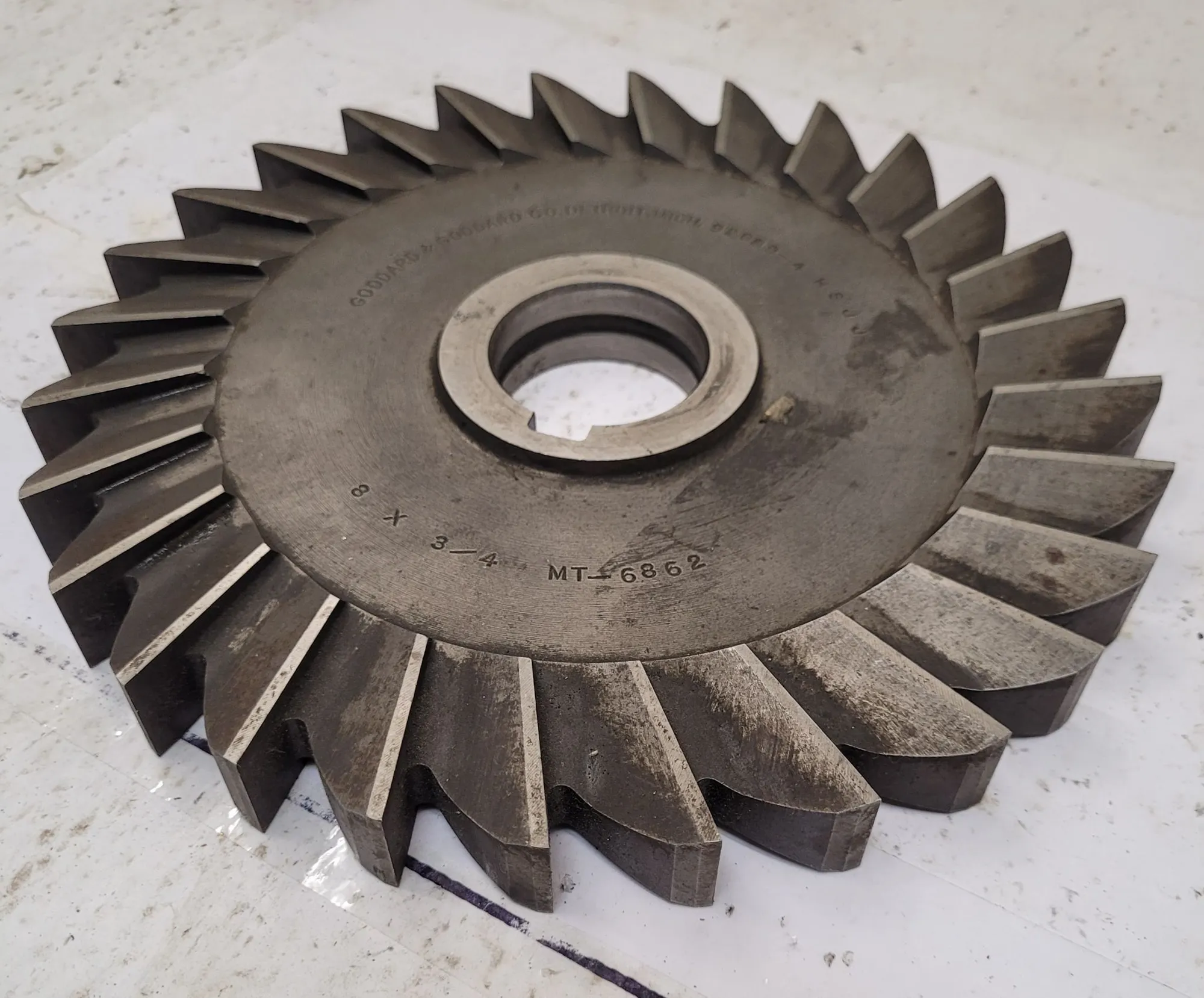 GODDARD & GODDARD MT-6862 SLIT SAWMILL CUTTER 8" DIAMETER X .75" THICKNESS X 1.5" ARBOR HOLE - undefined