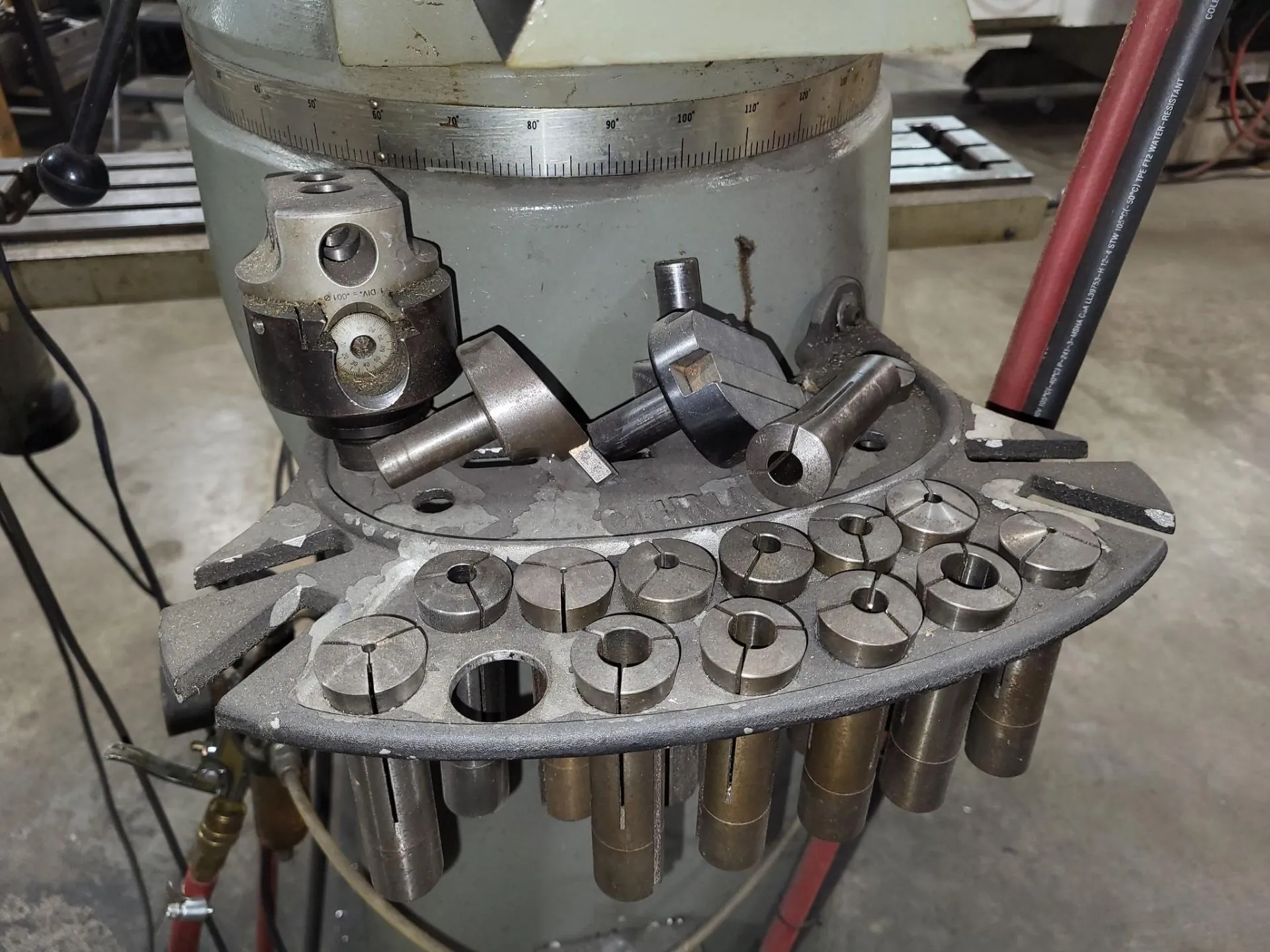 SHARP LMV-50 VERTICAL MILL, 3HP HEAD, 60-4500 RPM, 9" X 50" TABLE, R8 SPINDLE - undefined