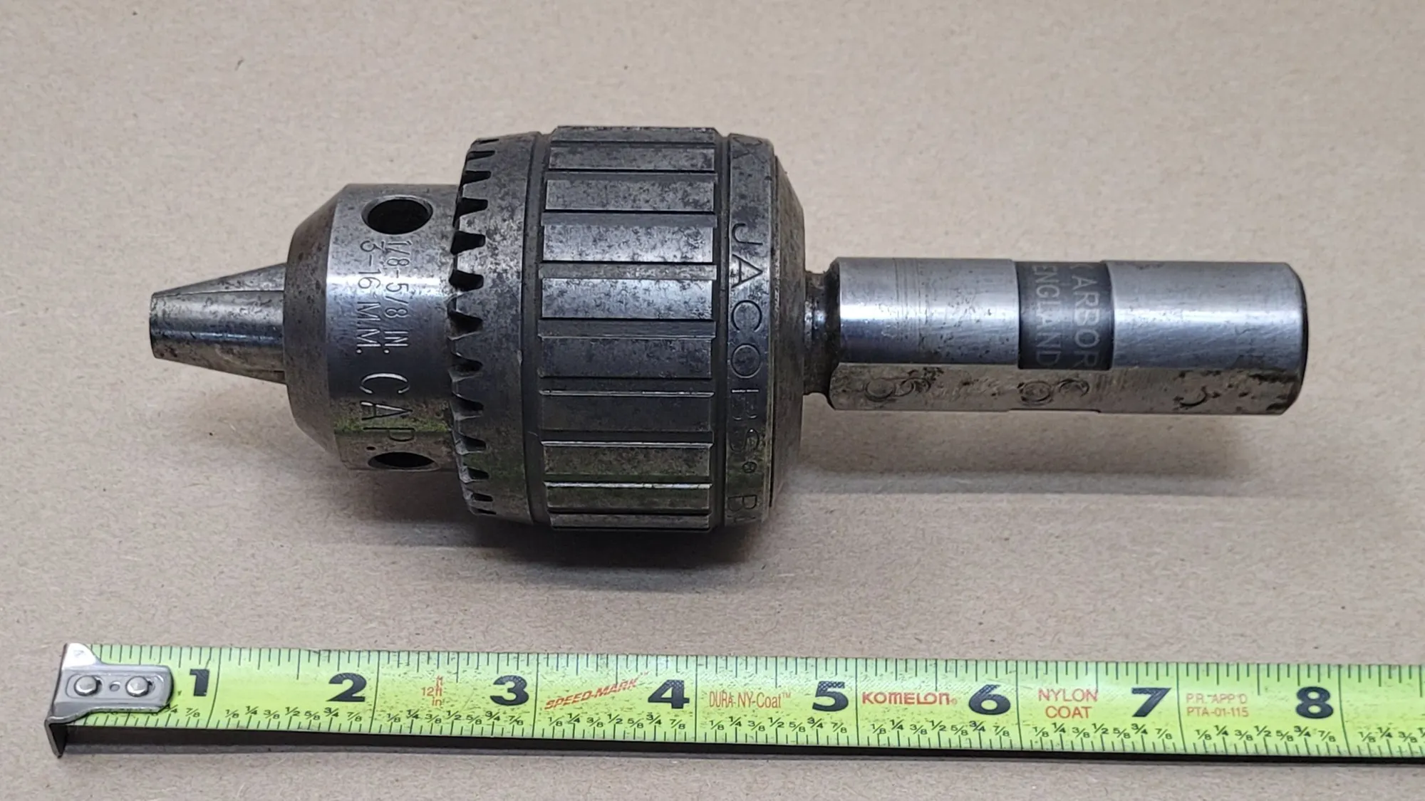 JACOBS 16N TOOLING/ACCESSORIES 1/8-5/8IN CAP 3-16MM 1IN ARBOR - undefined