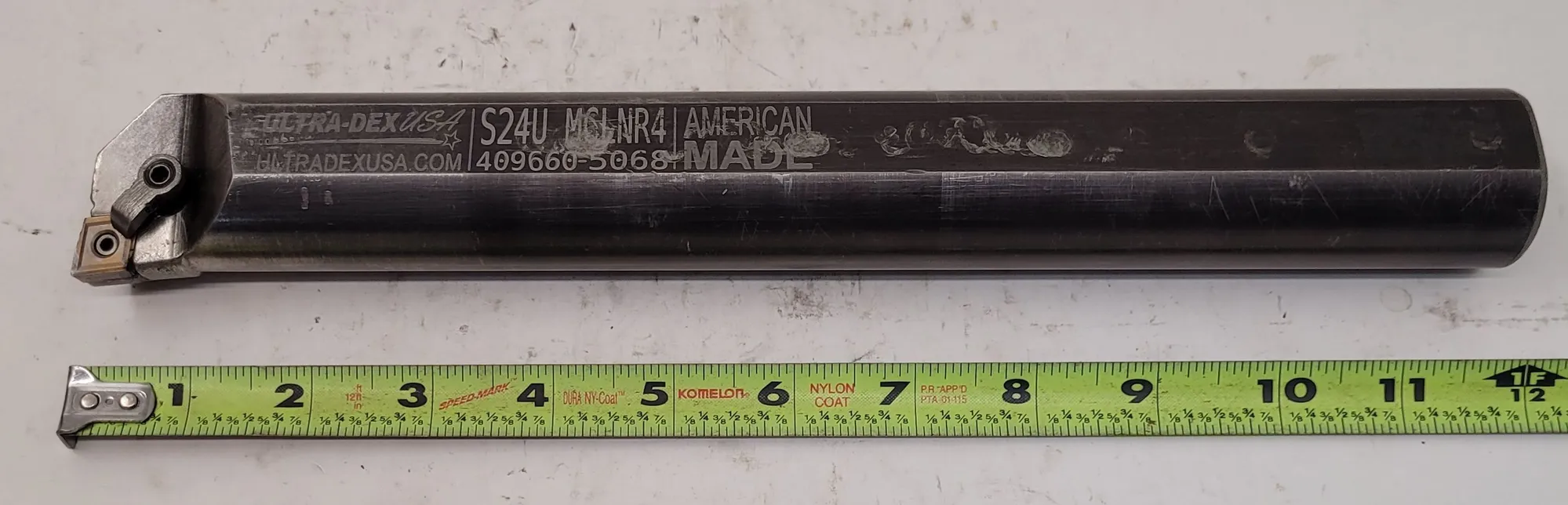 ULTRA DEX S24U MCLNR4 INDEXABLE BORING BAR, 12.000" OAL, 1.500" SHANK, RH, CNMG 432 INSERT - undefined