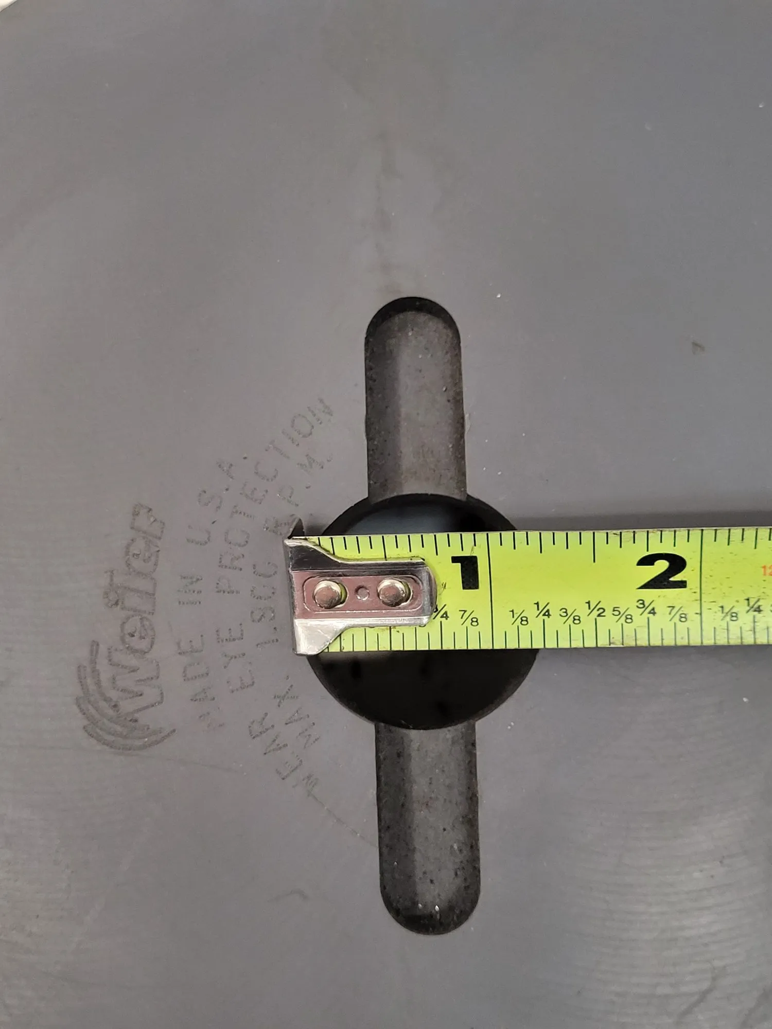 WEILER HIGH DENSITY COMPOSITE DISC BRUSH, 8 IN DIAMETER, 1.5" FILAMENT, 1-1/4" ARBOR, 1800 MAX RPM - undefined