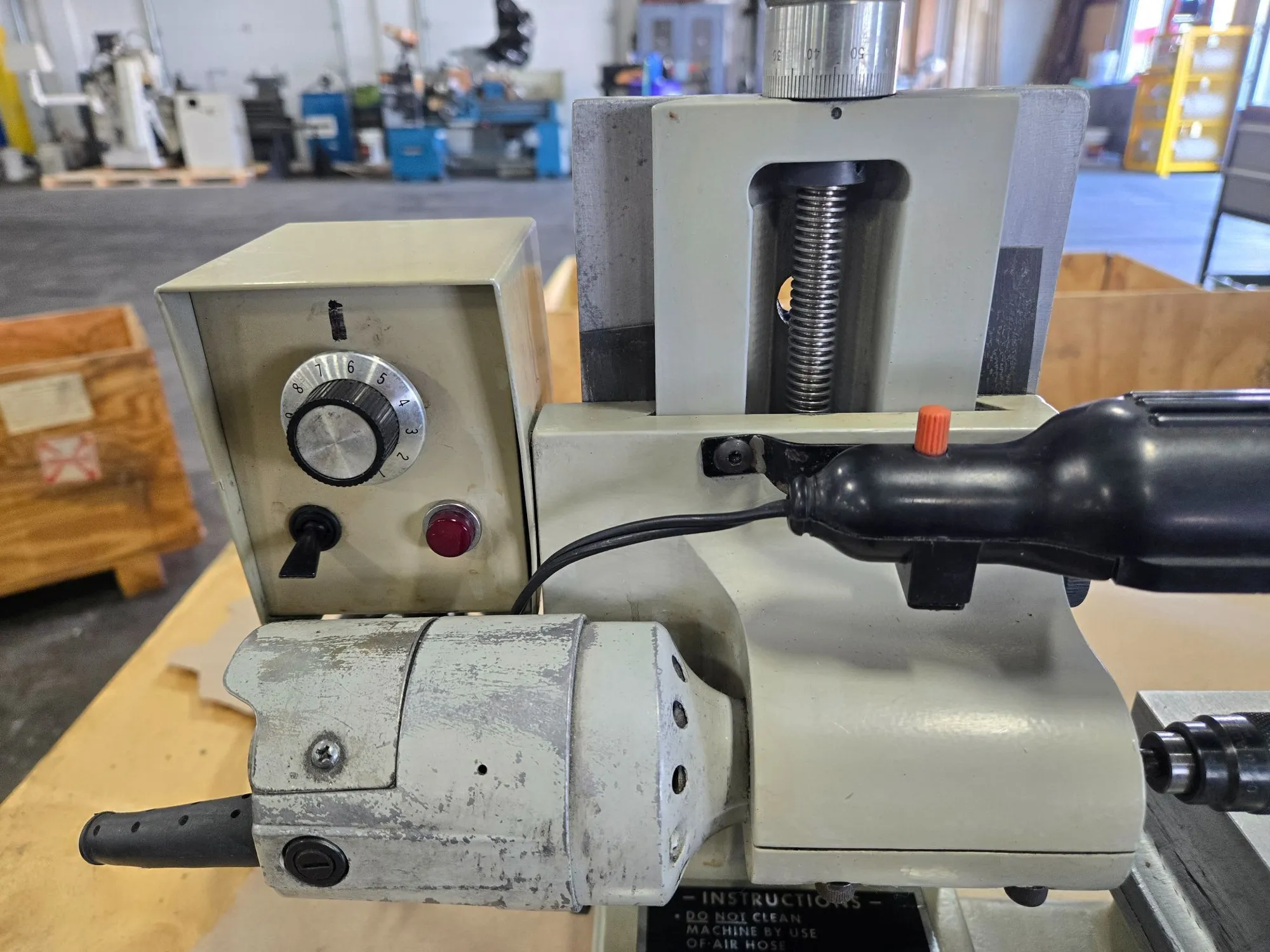 WESTHOFF WM-100-1 HORIZONTAL ELECTRODE DRILLING MACHINE, 110V, VARIABLE SPEED CONTROL - undefined