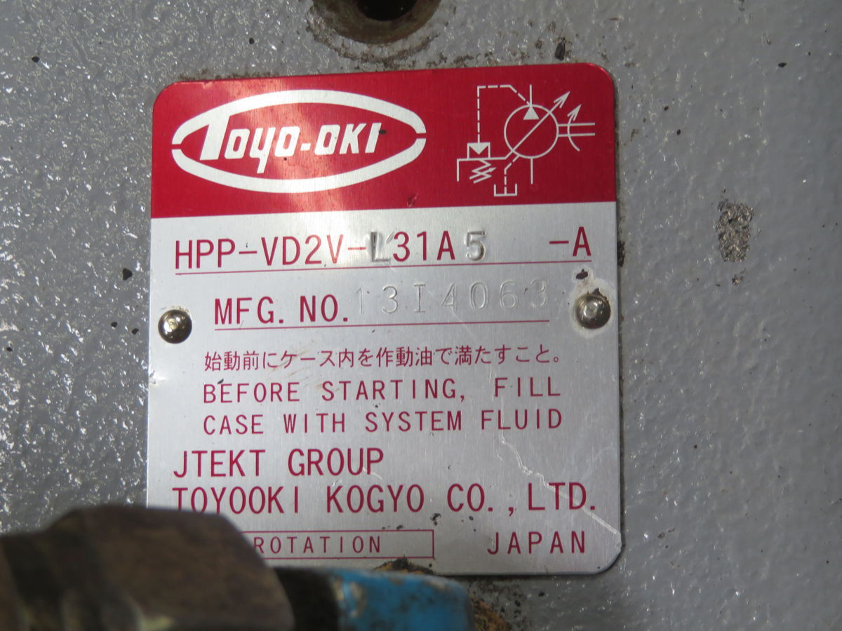 TOYO-OKI HPP-VD2V-L31A5-A DOUBLE VANE PUMP - undefined