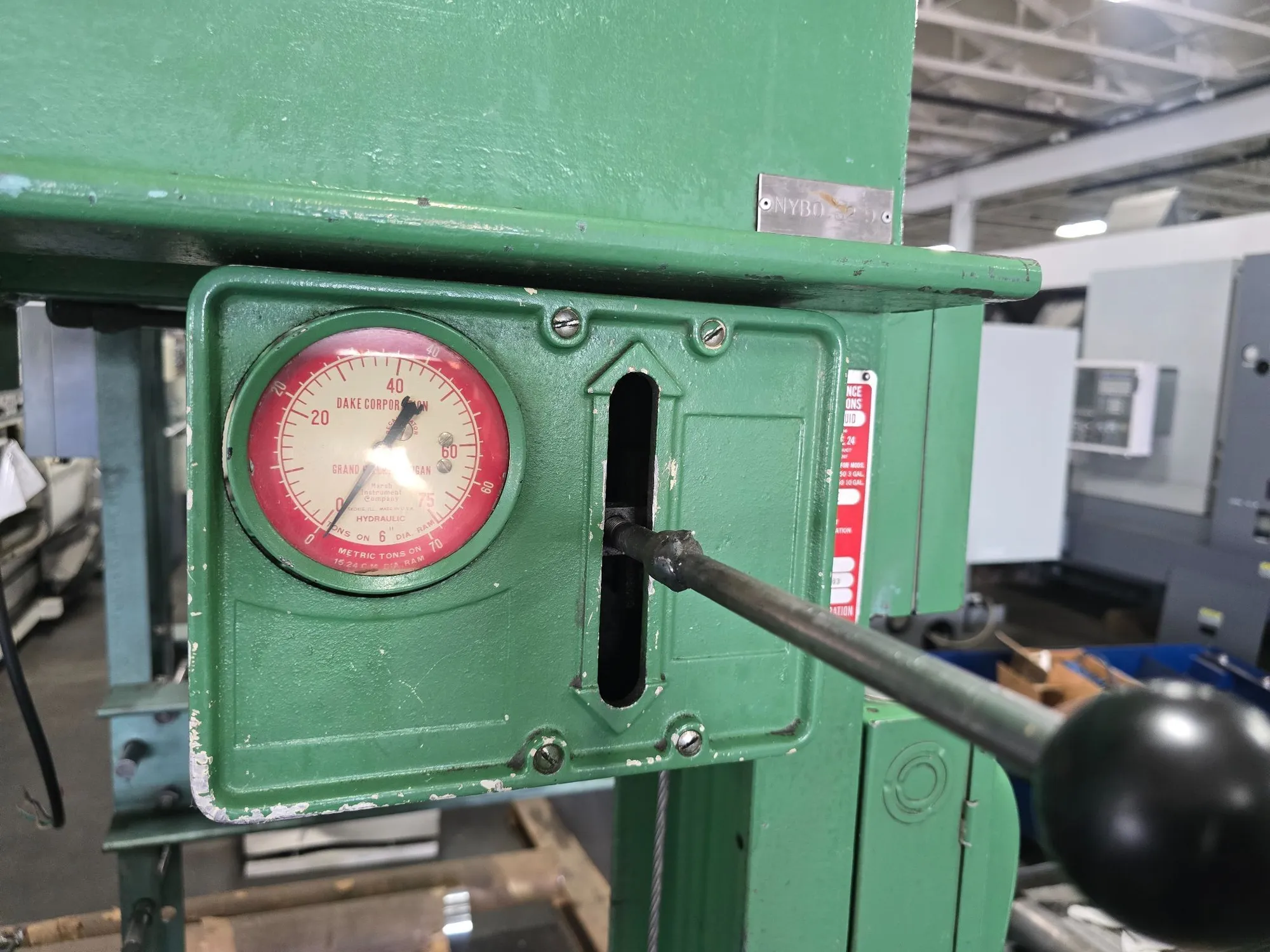 DAKE 908075 H-FRAME PRESS - 75T PRESS, 28T PULL, 2 HP, 440V, 10-IN STROKE, 5 IPM - undefined