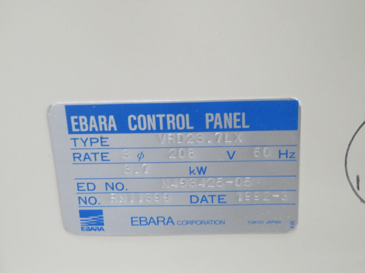 EBARA 40X20 200701 VACUUM PUMP - undefined