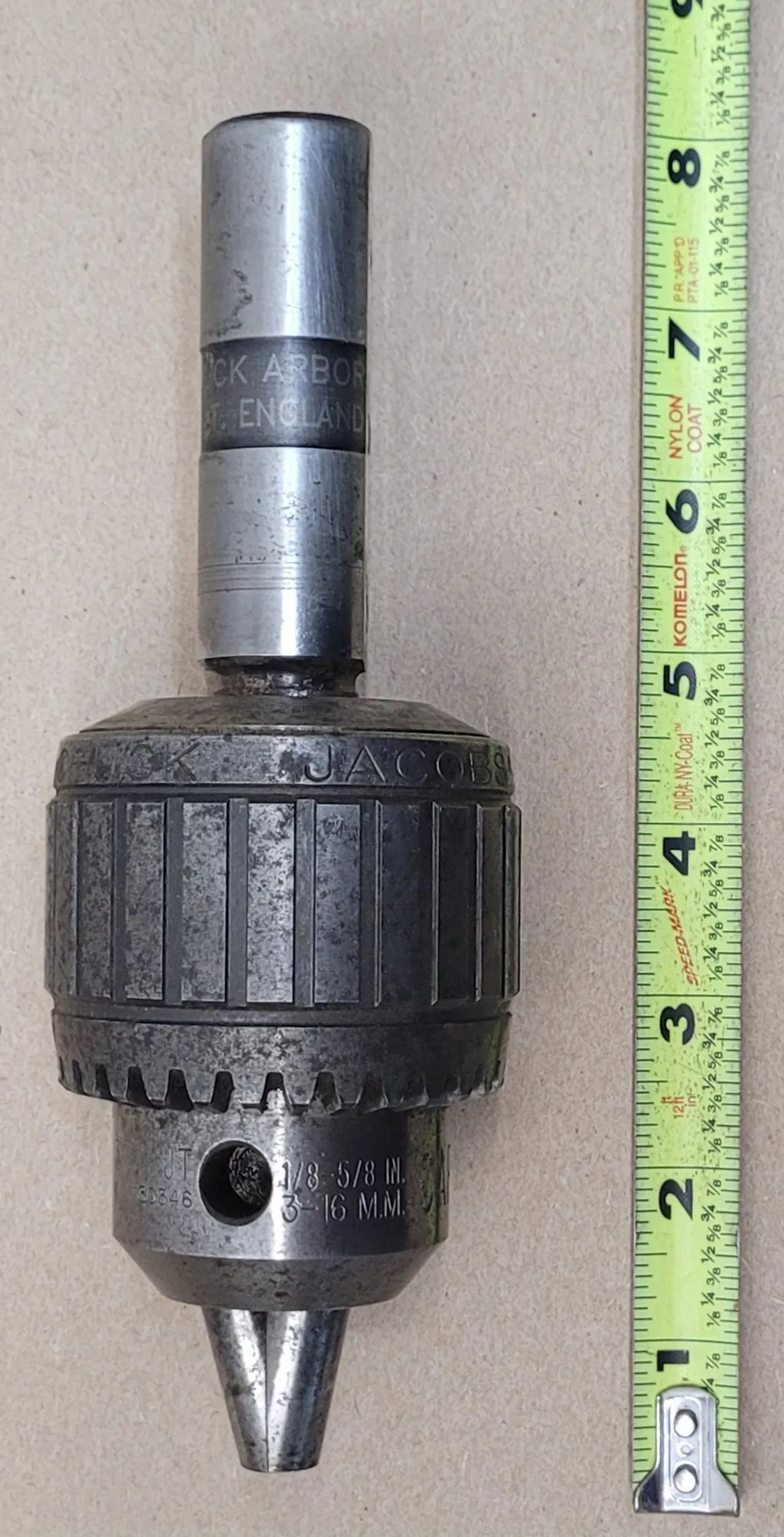 JACOBS 16N TOOLING/ACCESSORIES 1/8-5/8IN CAP 3-16MM 1IN ARBOR - undefined