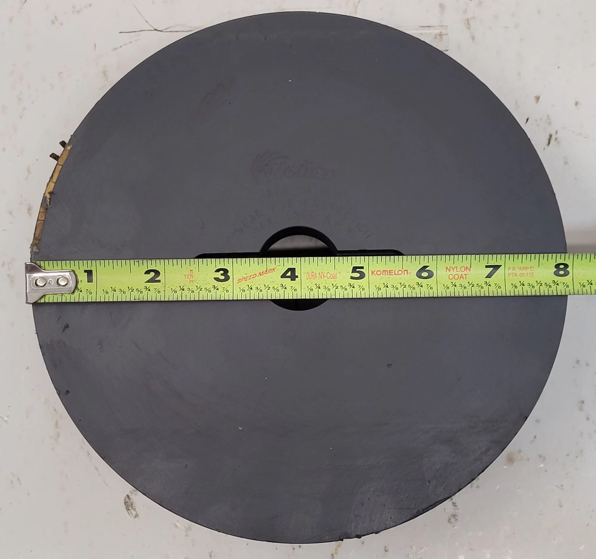 WEILER HIGH DENSITY COMPOSITE DISC BRUSH, 8 IN DIAMETER, 1.5" FILAMENT, 1-1/4" ARBOR, 1800 MAX RPM - undefined