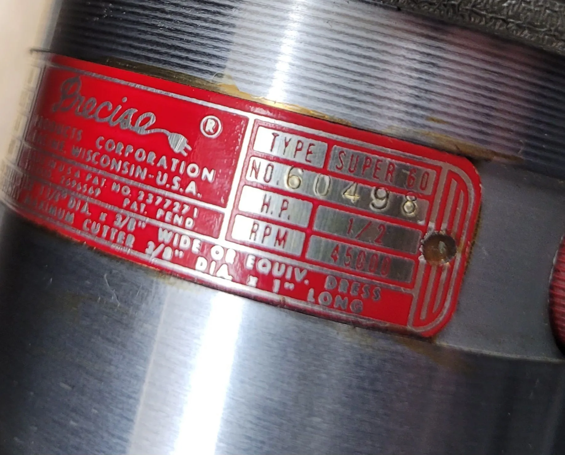 PRECISE TYPE SUPER 60 HIGH SPEED JIG GRINDING HEAD - MAX RPM 45000 - undefined