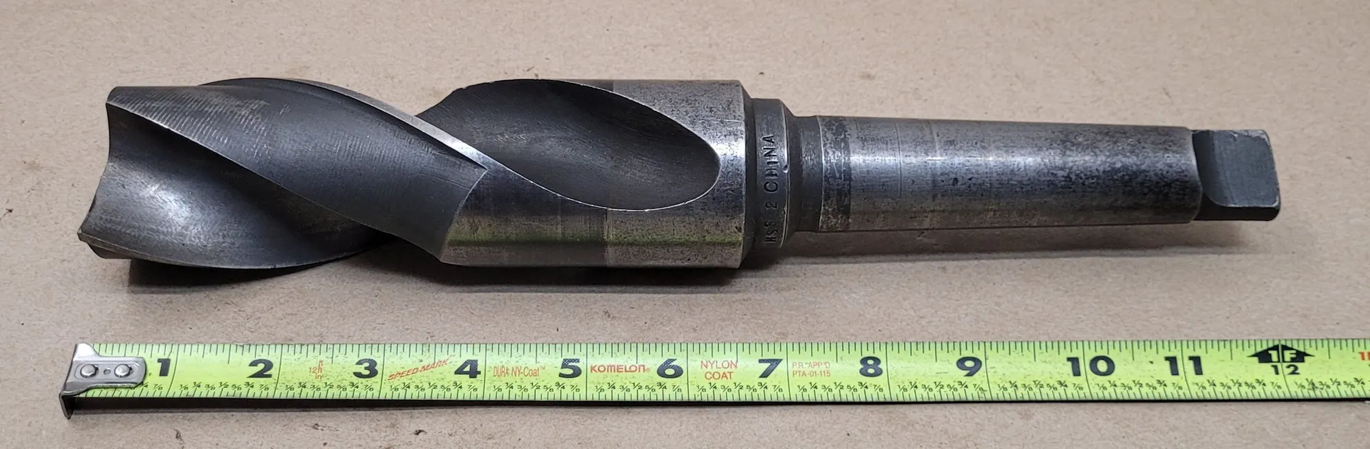 2-INCH HSS TWIST COUNTER BORE DRILL, 4MT TAPER SHANK, 12.25" OAL, 6-3/8" FLUTE LENGTH - undefined