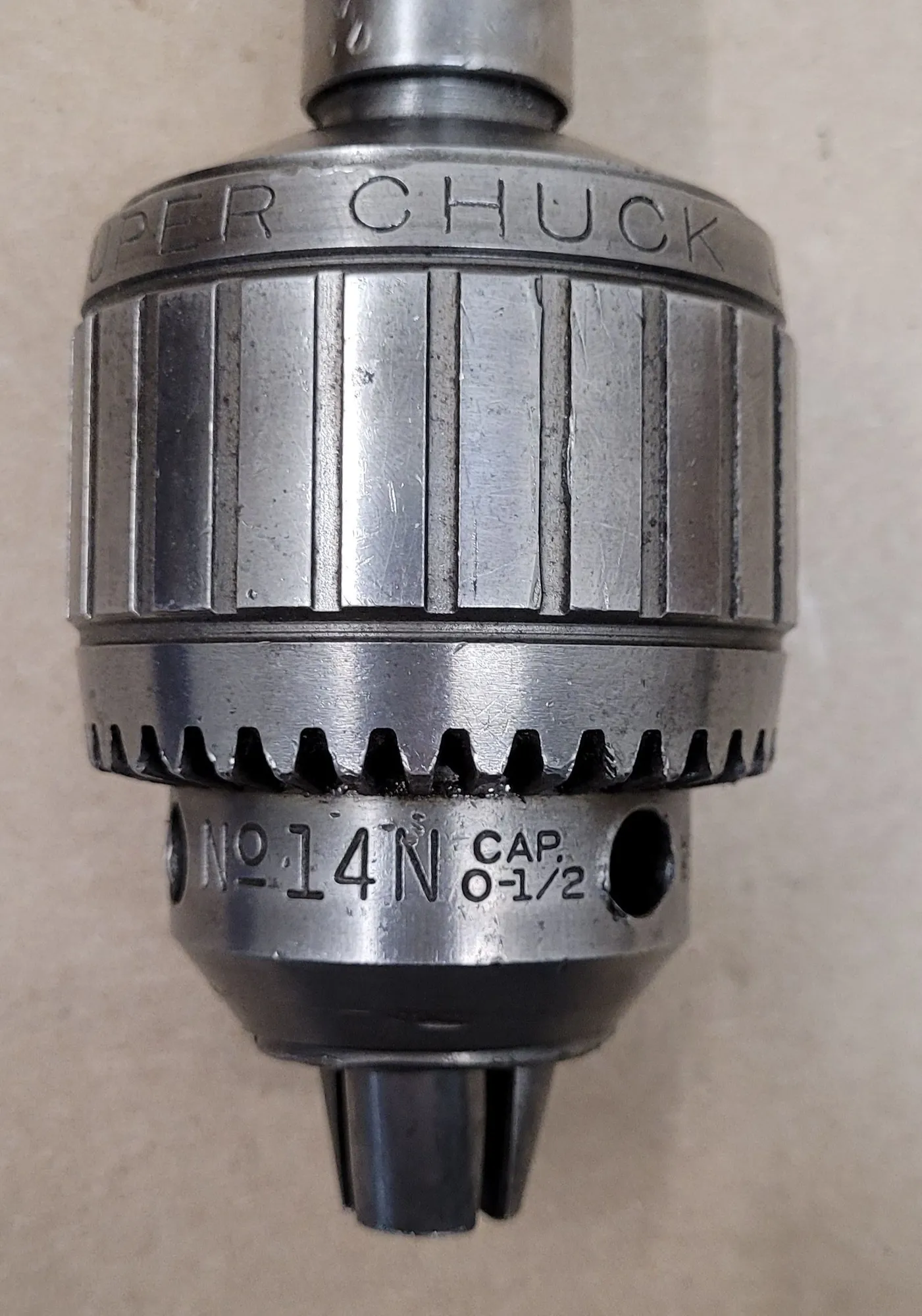 JACOBS 14N BALL BEARING SUPER CHUCK, 0-1/2" CAP, AO303/3MT/3JT ARBOR, K3 KEY - undefined