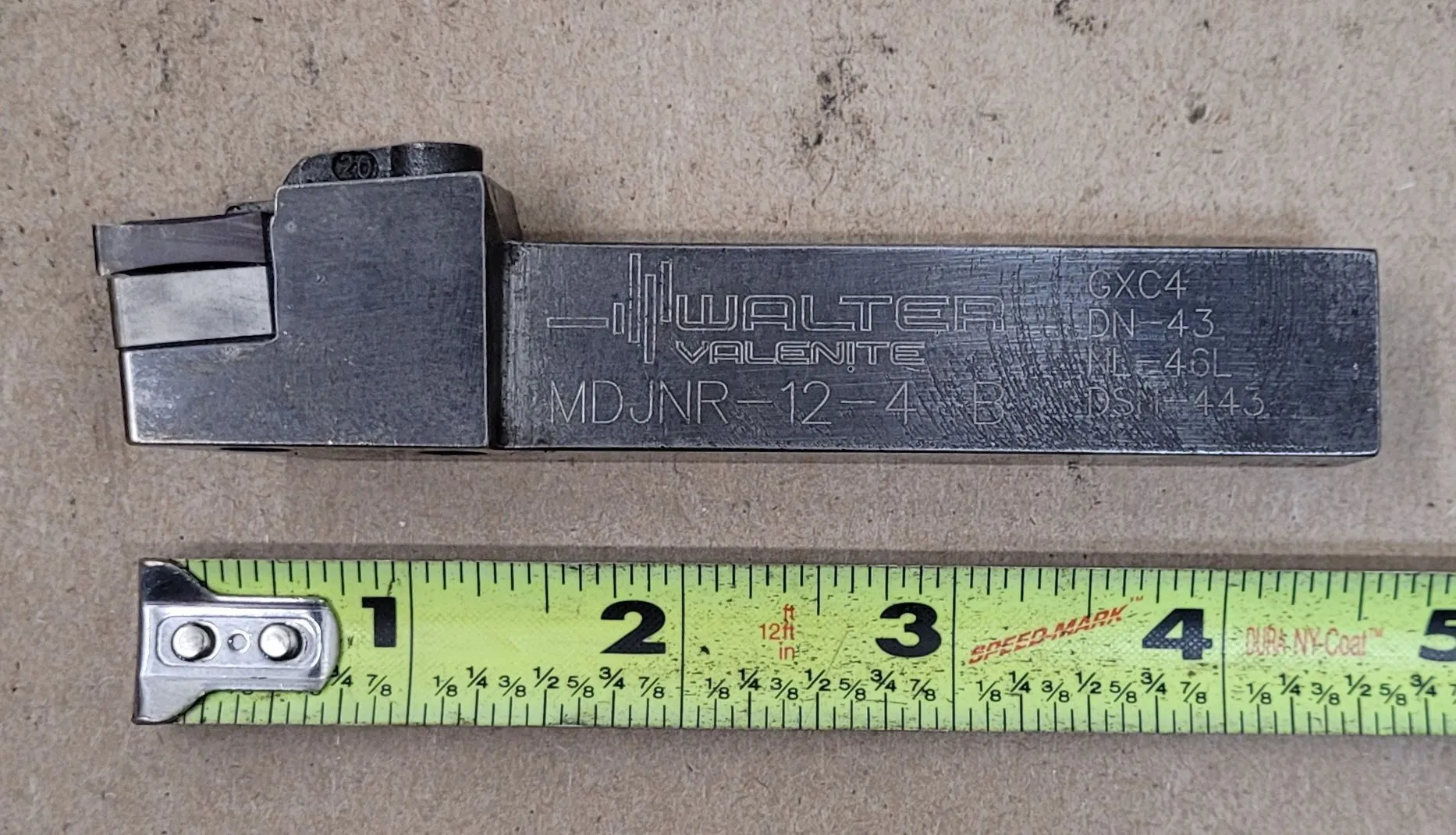 WALTER VALENITE MDJNR-12-4 B TURNING TOOL, MULTI-LOCK, D STYLE, RIGHT HAND, SQUARE SHANK - undefined