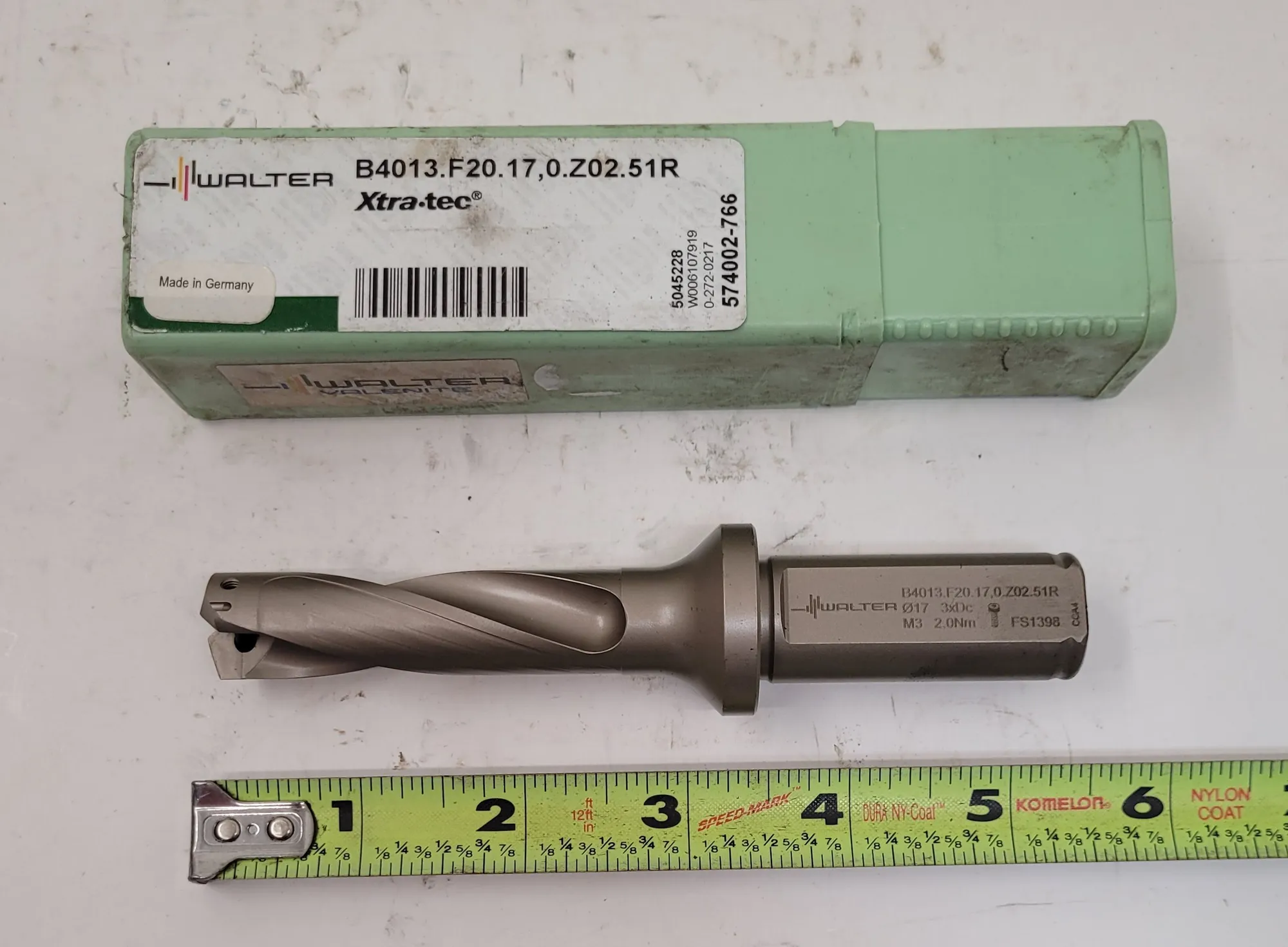 WALTER XTRA-TEC B4013.F20.17,0.Z02.51R 17MM INDEXABLE INSERT DRILL, RIGHT HAND, 2 FLUTES - undefined