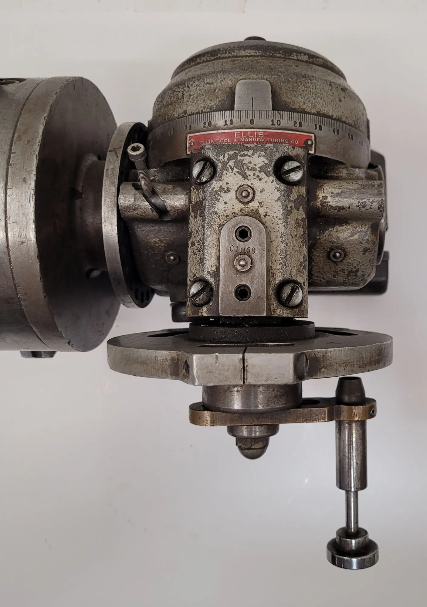 ELLIS DIVIDING HEAD W/ 6 INCH – 4 JAW CHUCK - undefined