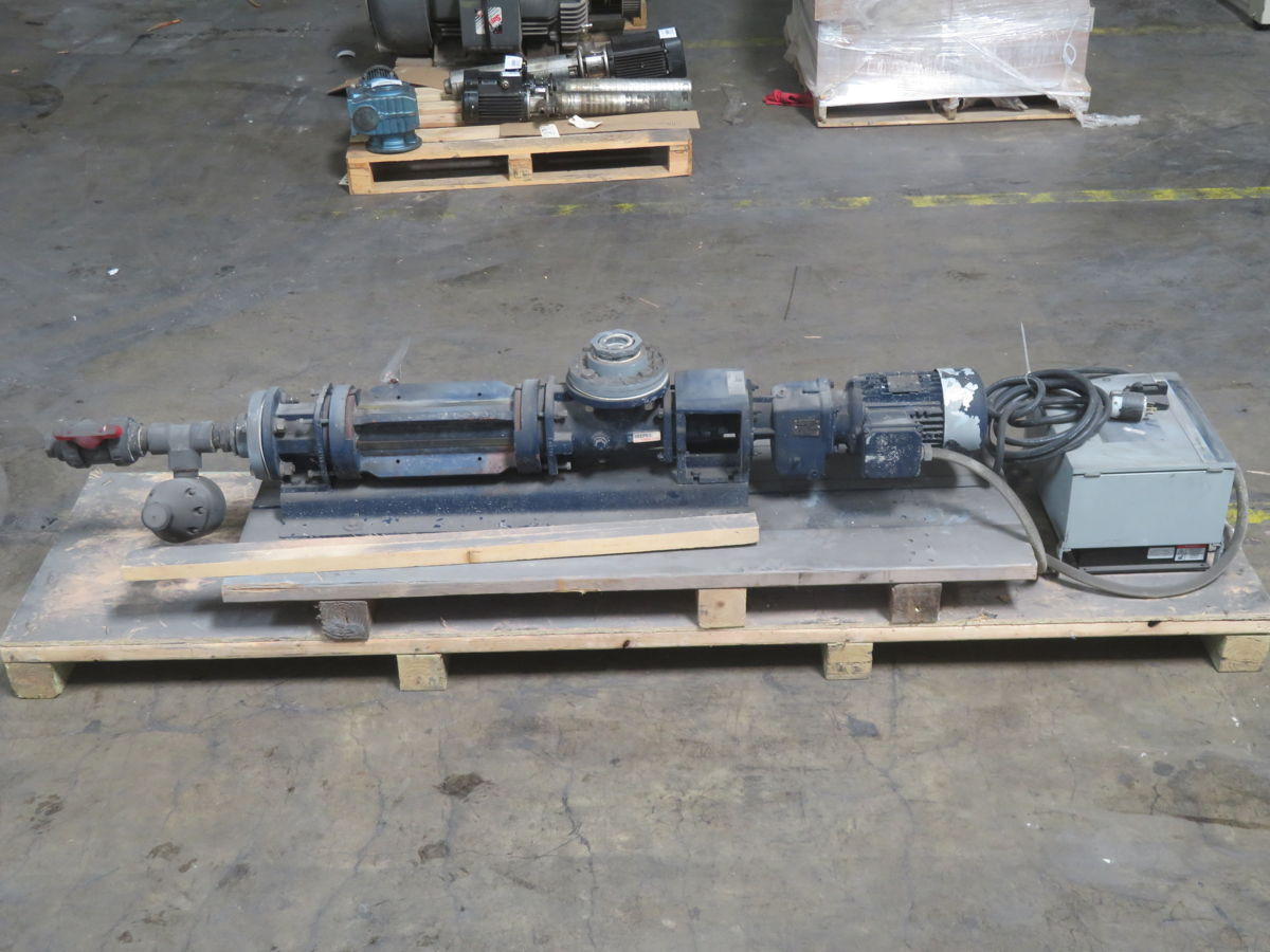 SEEPEX 5-12S PROGRESSING CAVITY PUMP, 5 M3/H FLOW, 12 BAR PRESSURE, NORD SK90S/4 MOTOR - undefined