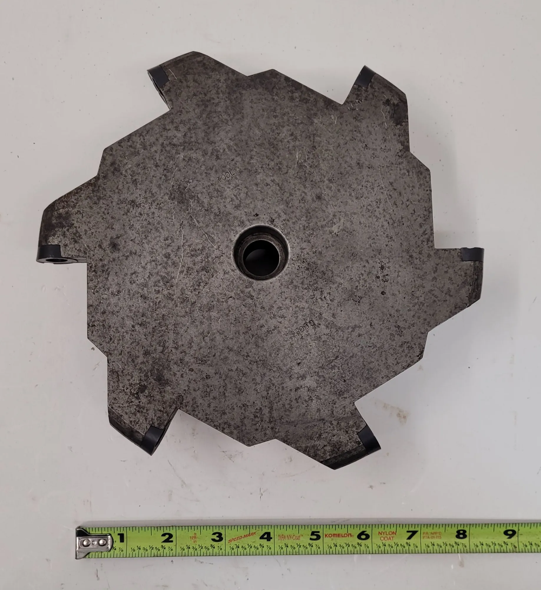 K TOOL SLOT CUTTER, 3/4" W X 2.5" DEEP, 8.5” OD, 6 INSERTS, 1.25” ARBOR DIAMETER - undefined