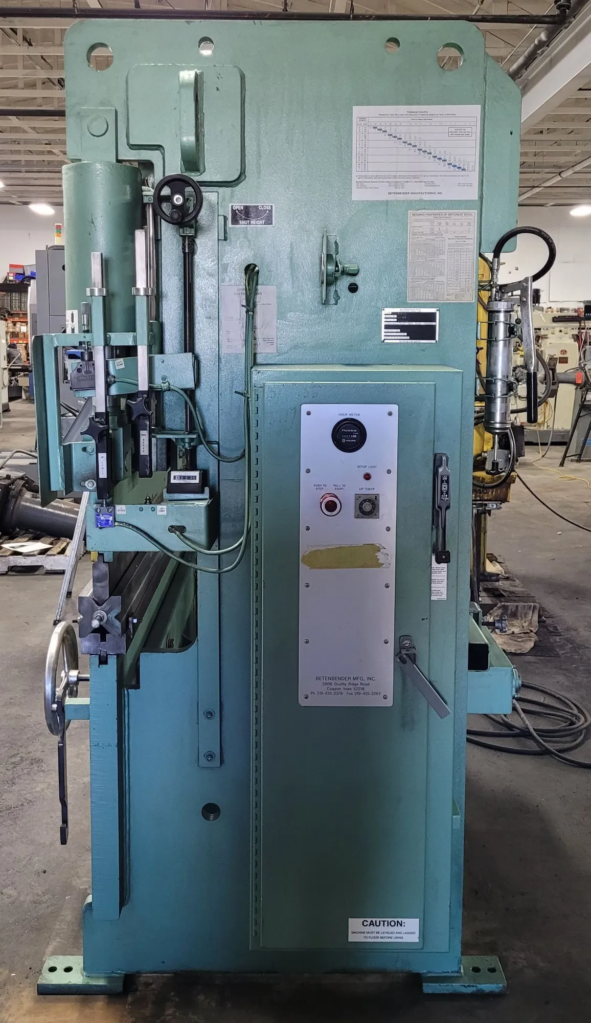 2010 BETENBENDER 6-70T HYDRAULIC PRESS BRAKE, 70 TONS CAPACITY, 6 FT WORKING LENGTH - undefined
