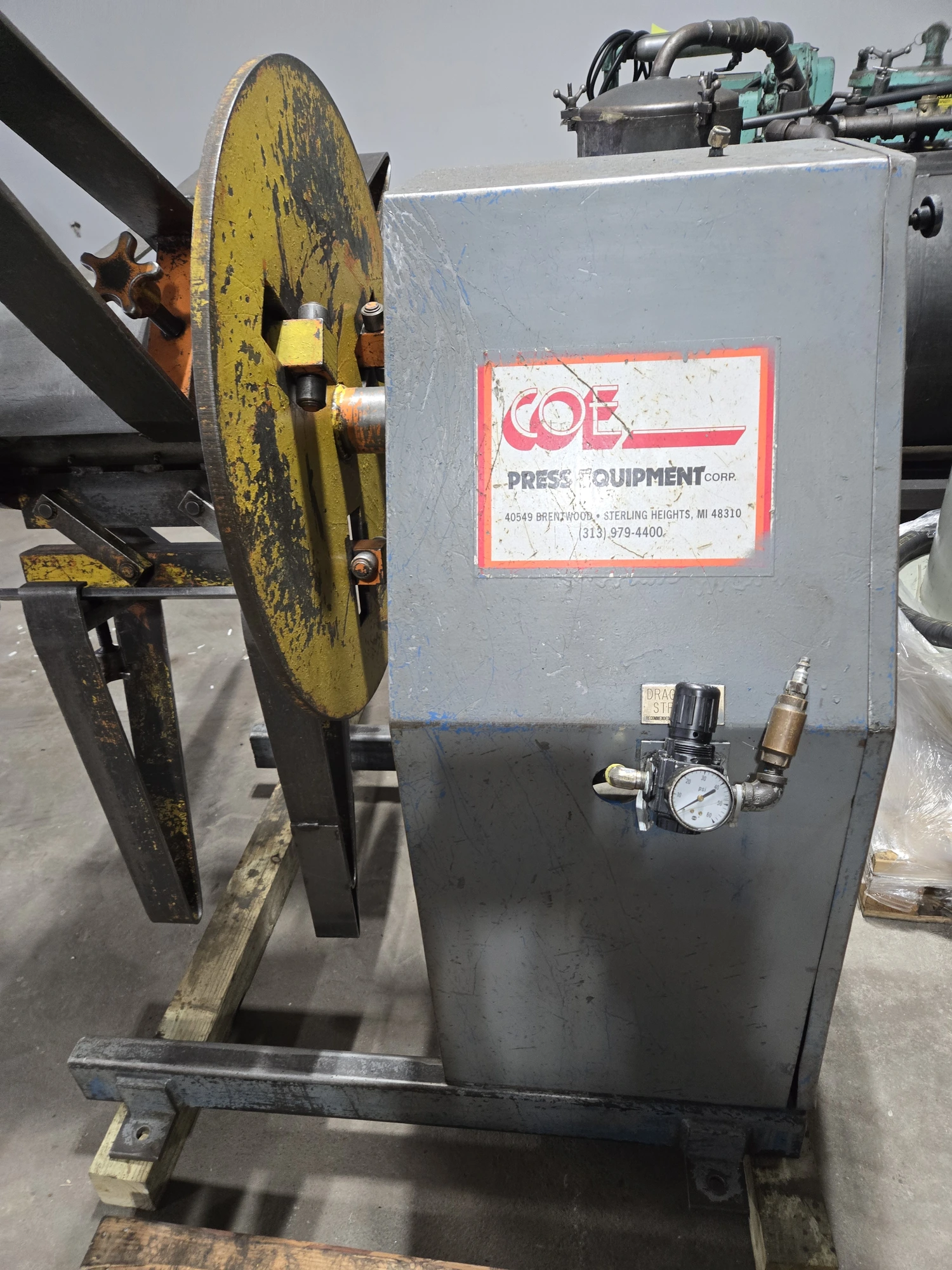 COE PRESS EQUIPMENT CPR-PO-2512 PULL OFF COIL REEL, 2500 LB. CAPACITY, 12" COIL WIDTH - undefined