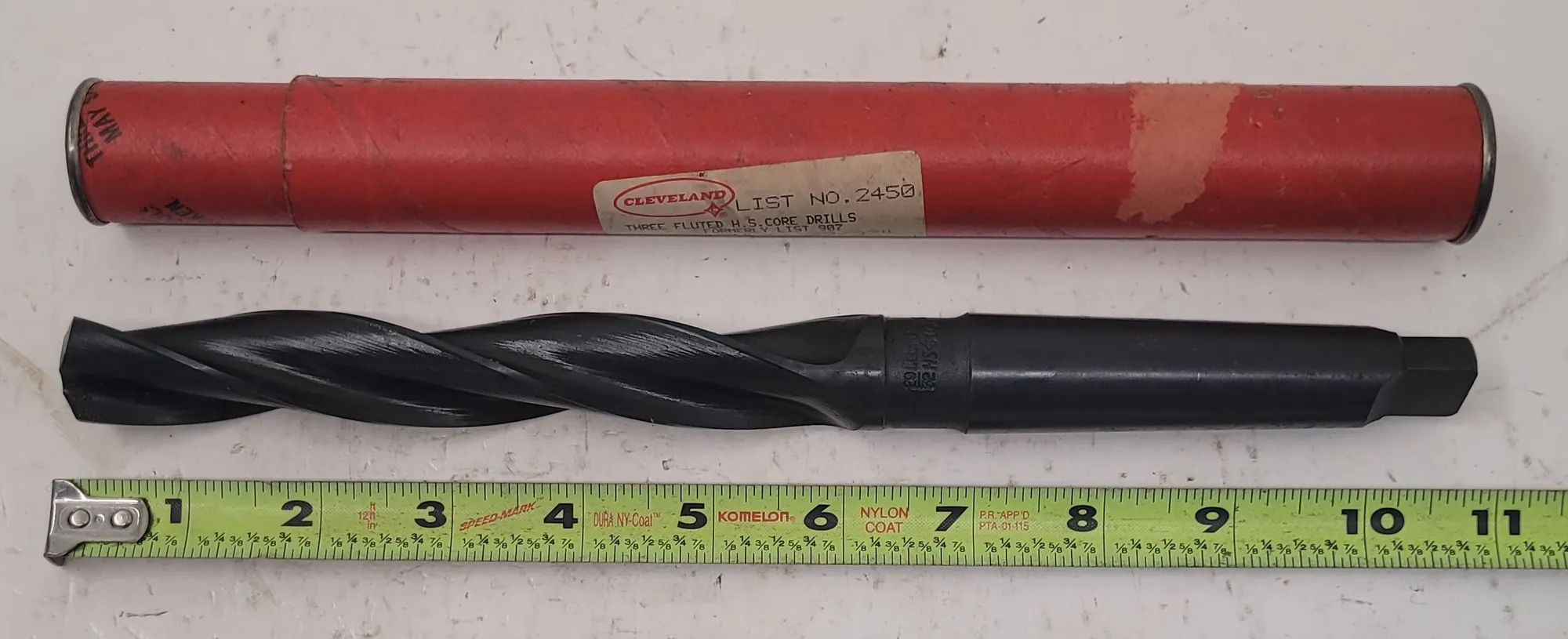 CLEVELAND TWIST DRILL EDP-15484 29/32" TAPER SHANK DRILL BIT 3 MT 3 FLUTED H.S. CORE DRILL - undefined