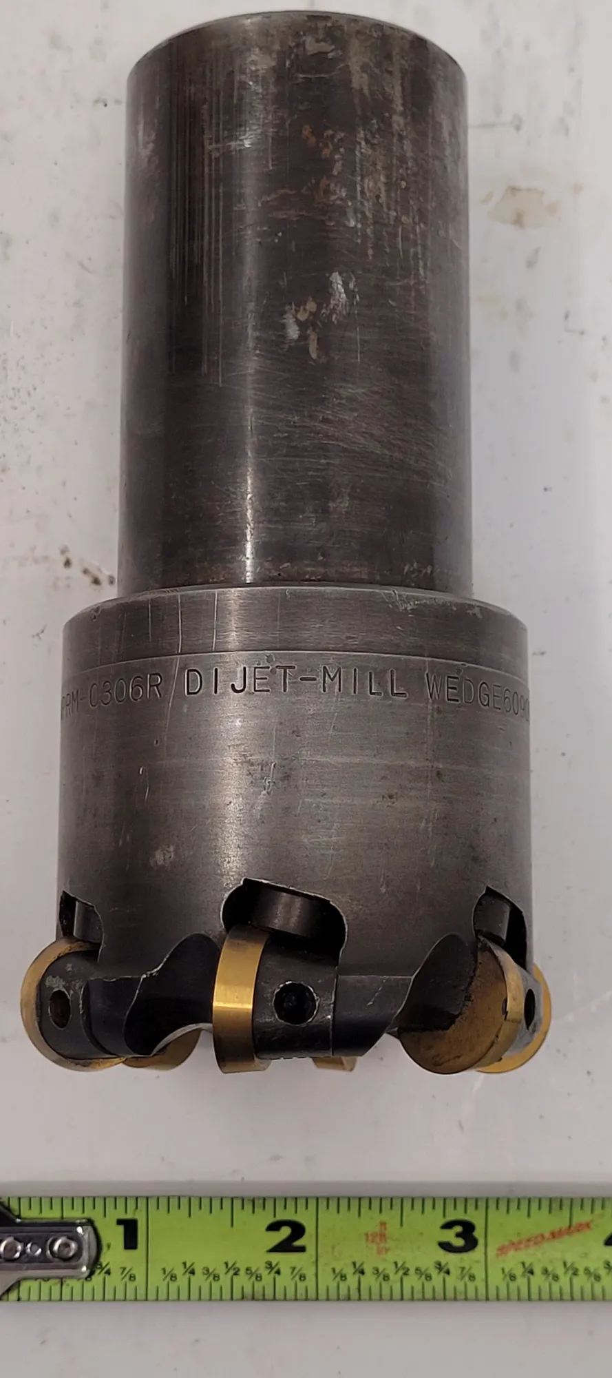 DIJET JSNPRM-0306R MILL WEDGE, CUTTING DIA: 3.00", FLUTES/INSERTS: 6, OAL: 5.625", SHANK DIA: 2.00" - undefined