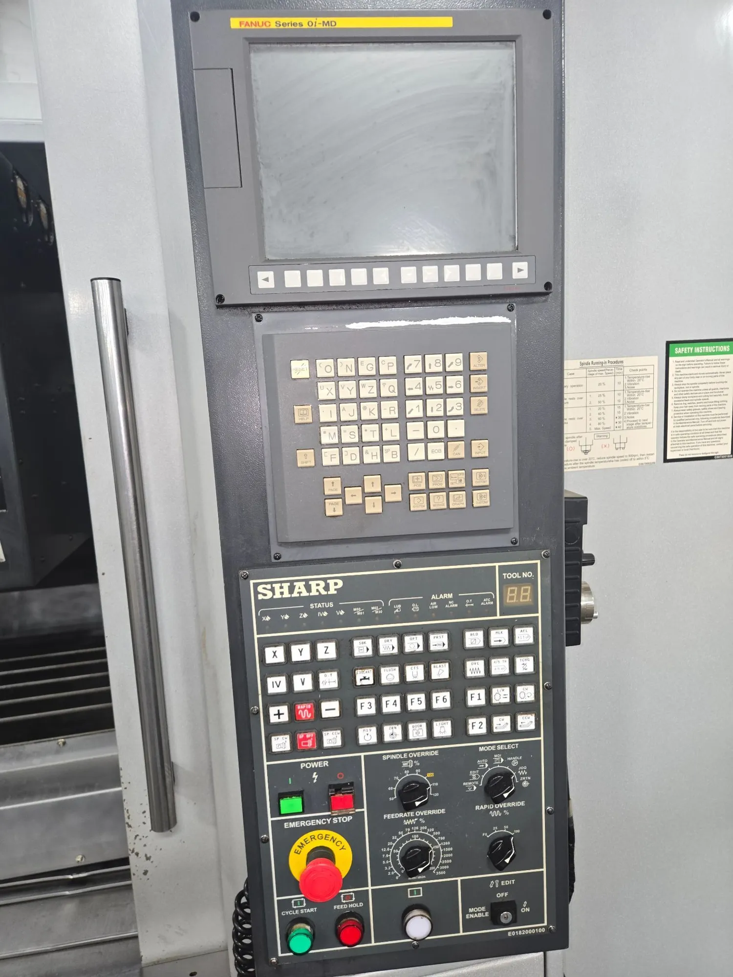 2014 SHARP SV-4328ST VERTICAL MACHINING CENTER, 43.3" X, 27.56" Y, 24" Z TRAVEL, 10,000 RPM - undefined