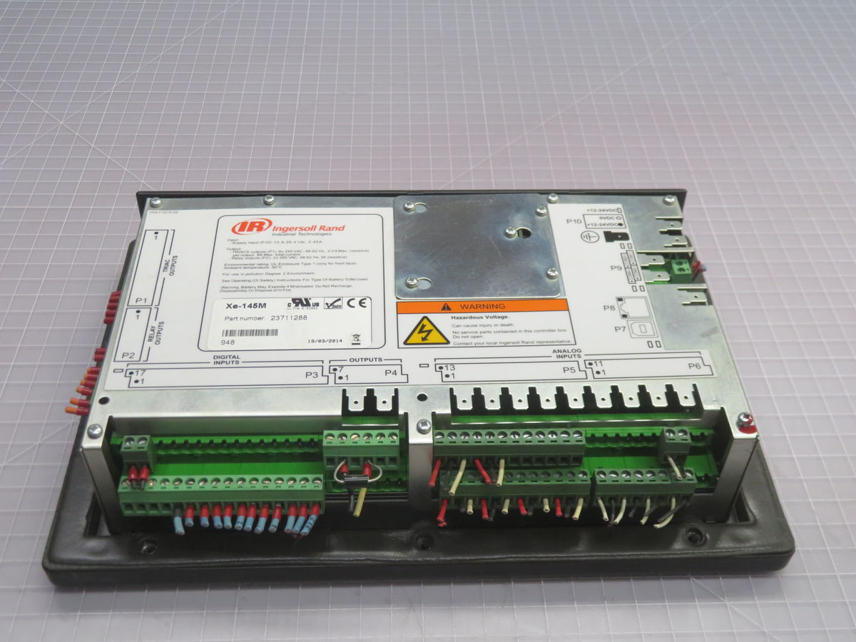INGERSOLL RAND XE-145M 23711288 ROTARY COMPRESSOR CONTROLLER, INPUT: 10.9-26.4 VDC, OUTPUT: 250 VAC - undefined