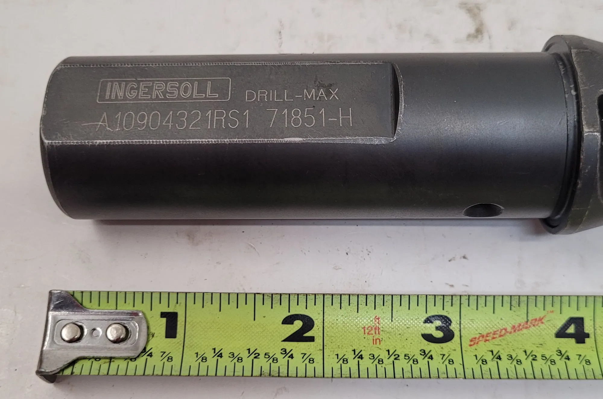 INGERSOLL CARBIDE INSERT DRILL A10904321RS1, 1-1/16" CUT DIA, 1-1/4" SHANK, COOLANT THRU - undefined
