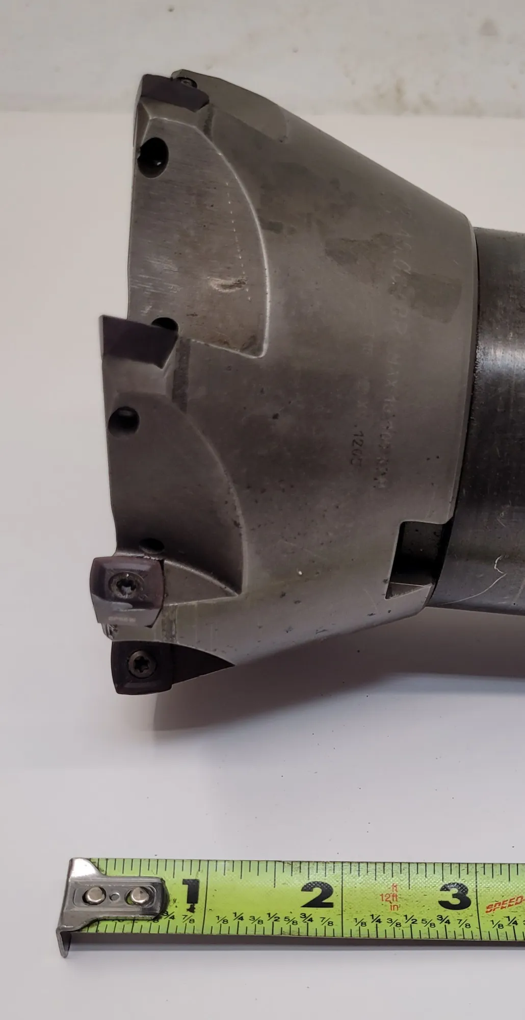 STELLRAM C7792VXD12-A5.00Z8R INDEXABLE COPY FACE MILL W/ CAT 50, 5" CUTTER DIAMETER - undefined