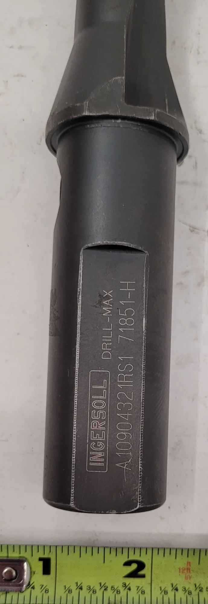 INGERSOLL CARBIDE INSERT DRILL A10904321RS1, 1-1/16" CUT DIA, 1-1/4" SHANK, COOLANT THRU - undefined