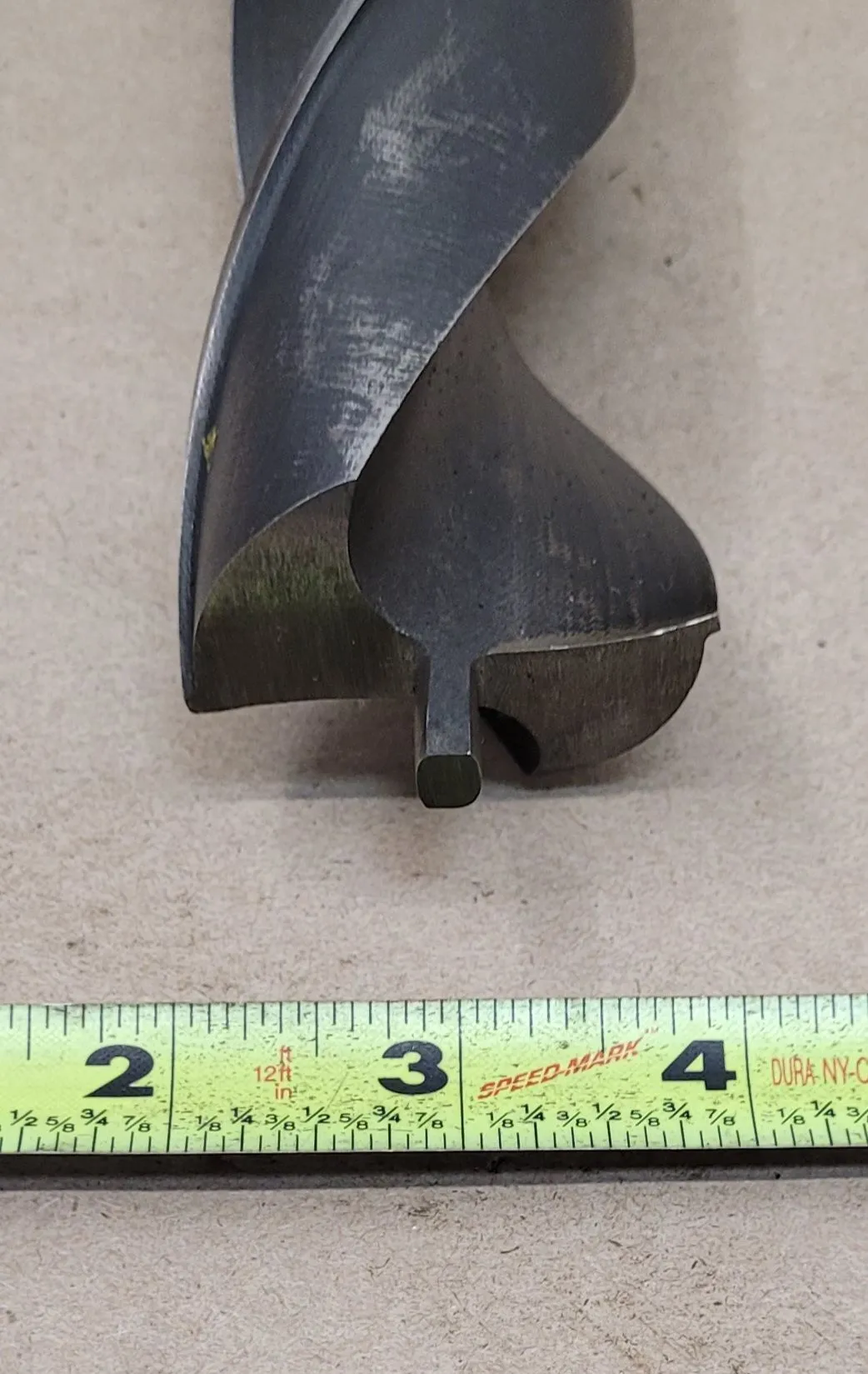 DORMER HIGH-SPEED TWIST DRILL, 1-15/16" DIA, 4MT SHANK, 14.5" OAL, 8" FLUTE - undefined