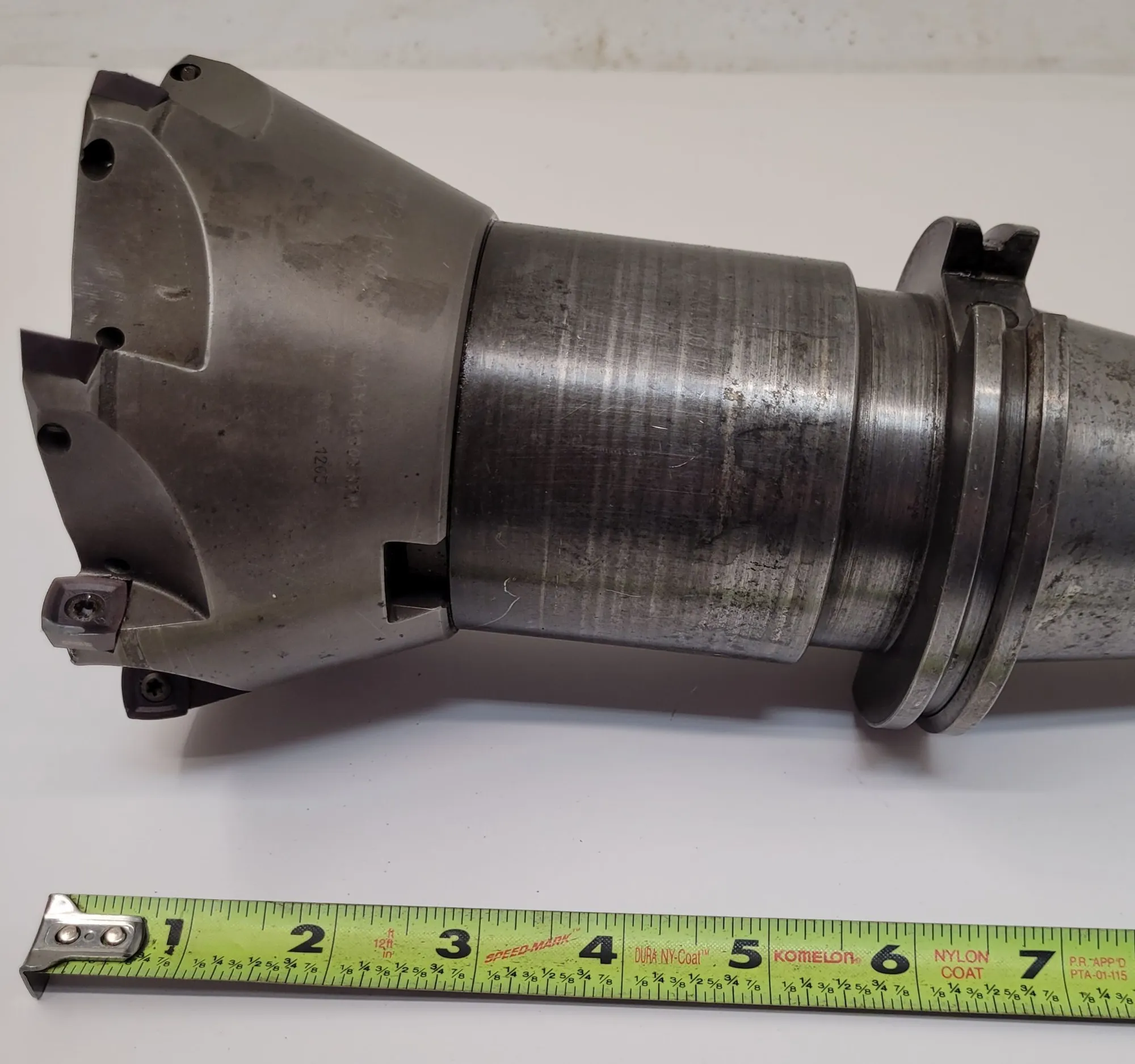 STELLRAM C7792VXD12-A5.00Z8R INDEXABLE COPY FACE MILL W/ CAT 50, 5" CUTTER DIAMETER - undefined