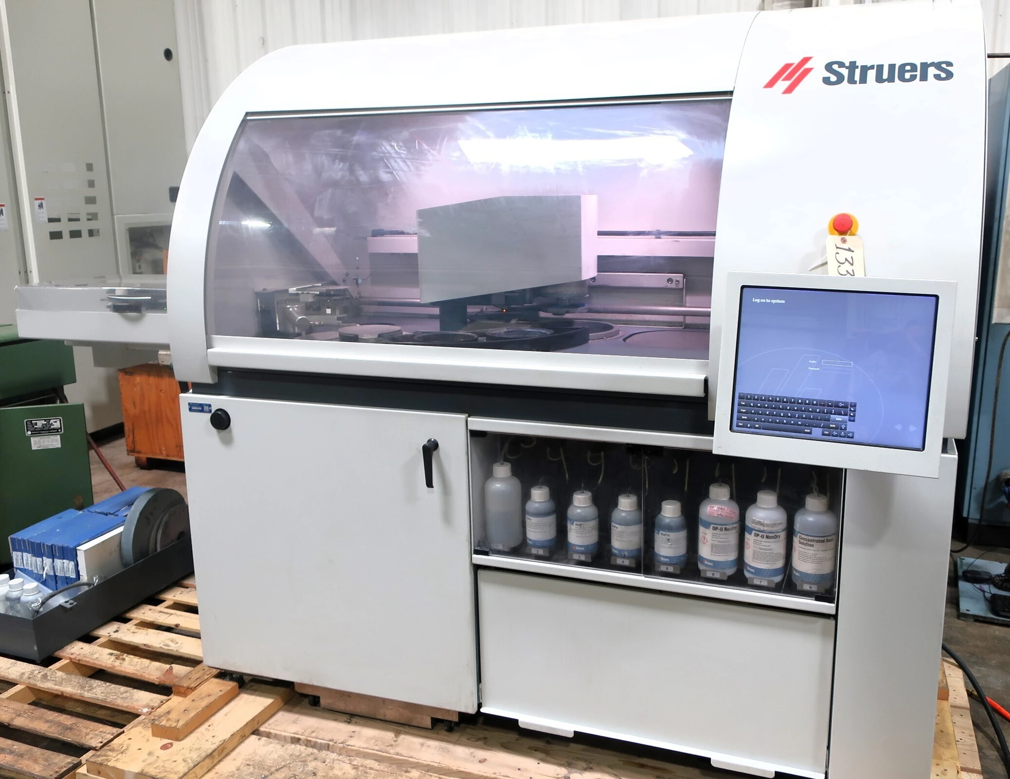 2015 STRUERS HEXAMATIC LAB PREP MACHINE, AUTOMATIC GRINDING & POLISHING, 8 DISC, PC CONTROL - undefined