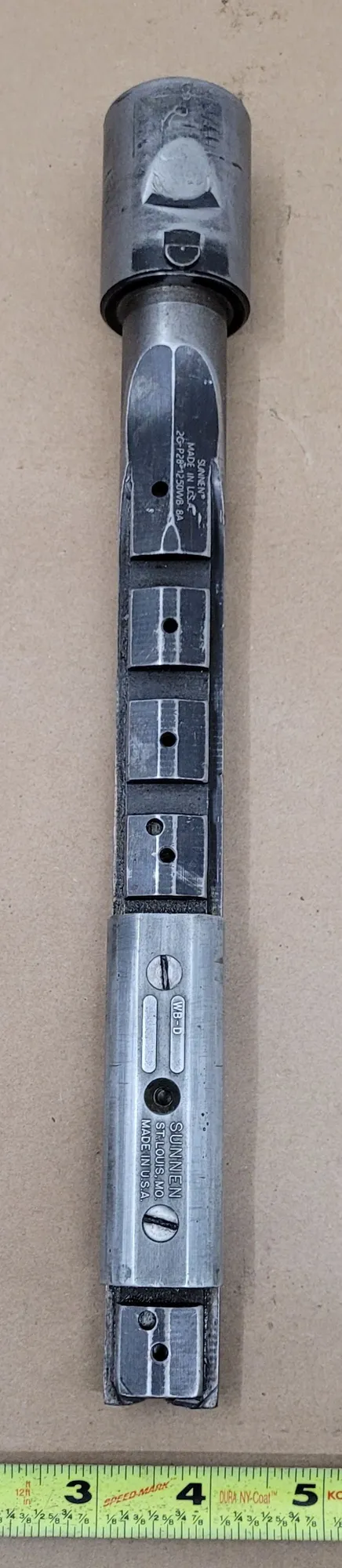 SUNNEN 2G-P28-1250 WB HONING MANDREL 2-STONE DIA 1.230-1.375IN OAL 12.5IN - undefined